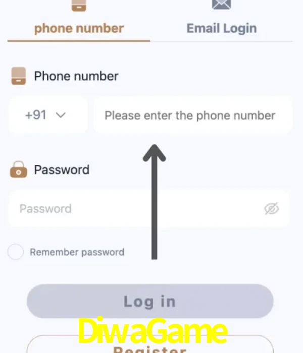 DiwaGame login